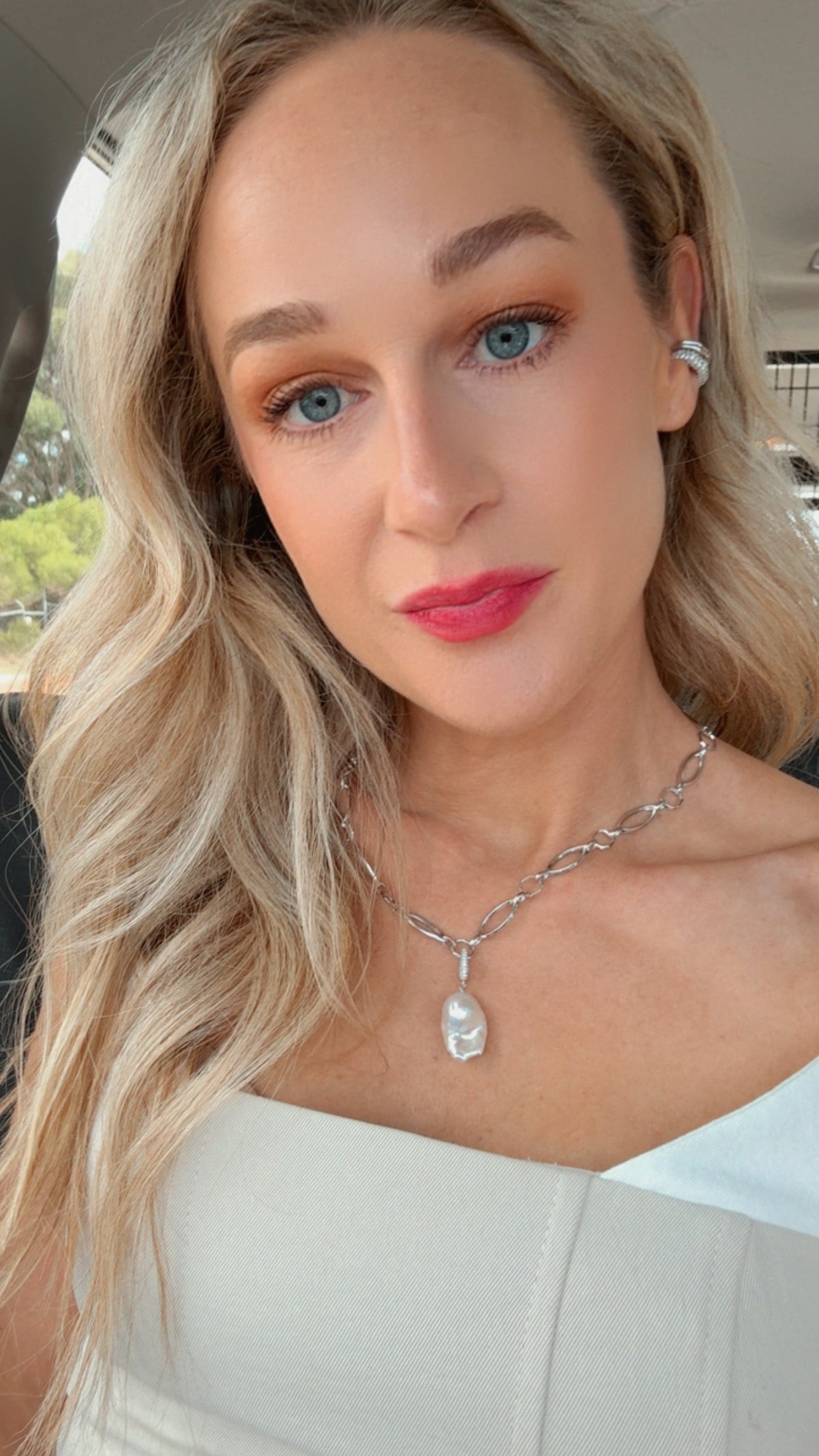 Levé Pearl Pendant Silver