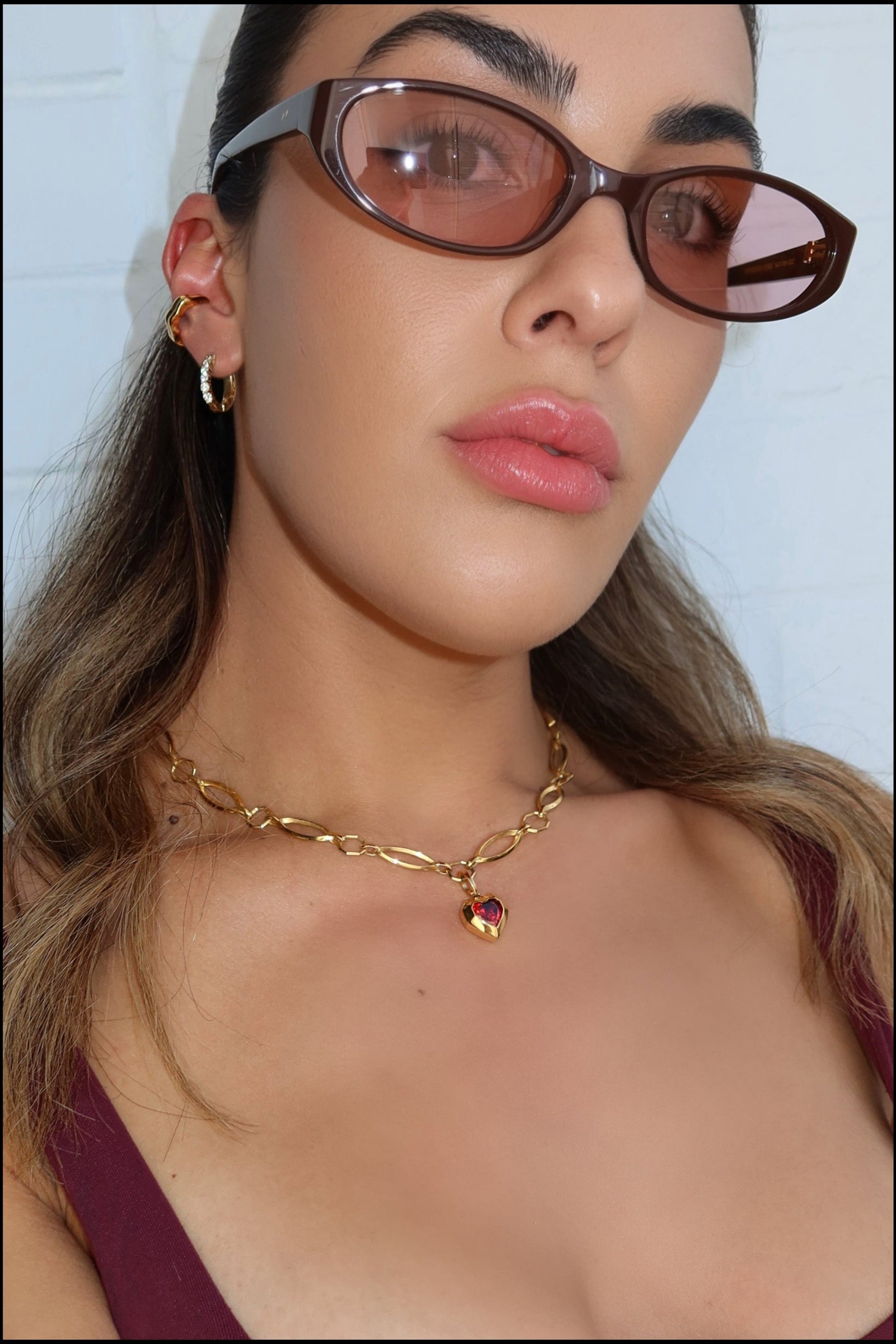 Juliet Heart Pendant + Vine Necklace