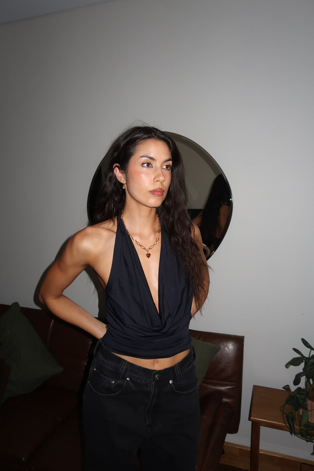 Juliet Heart Pendant + Vine Necklace