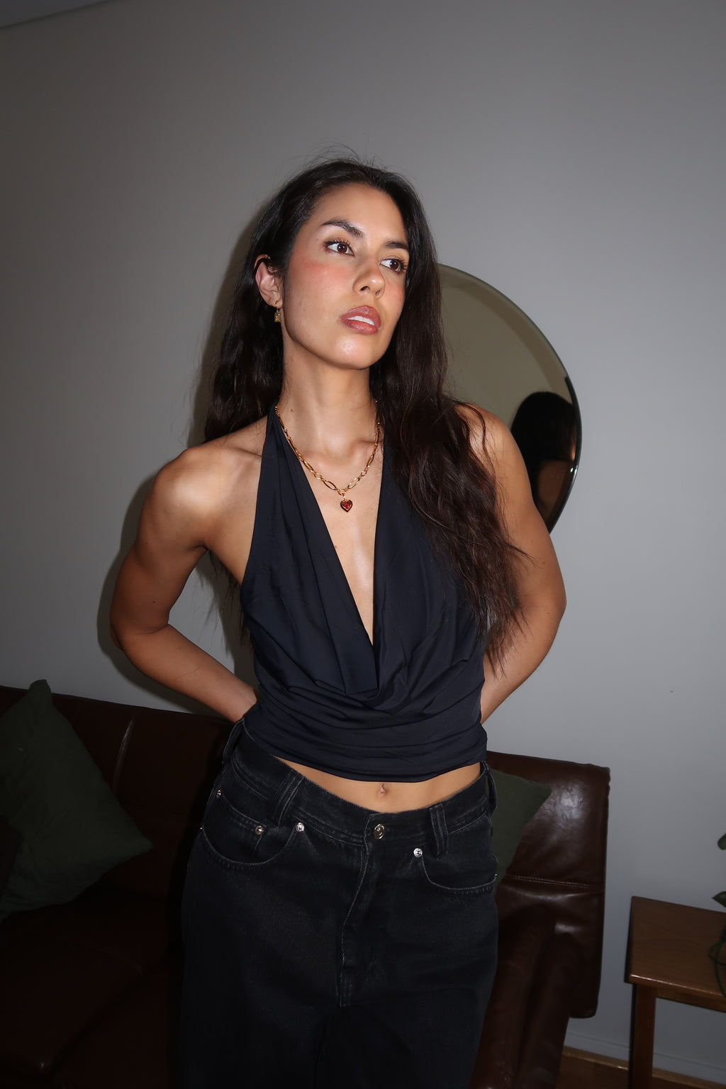 Juliet Heart Pendant + Vine Necklace