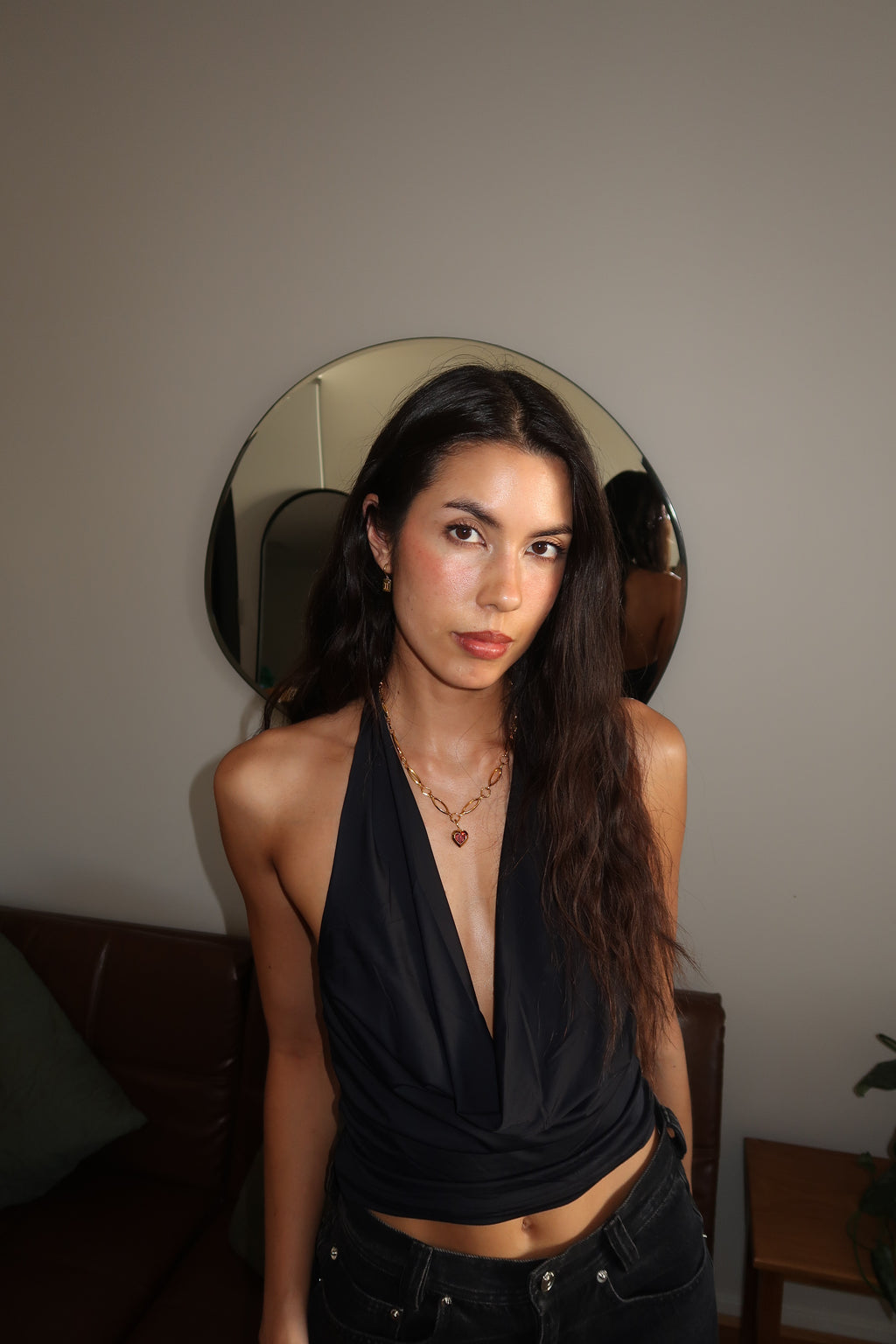 Juliet Heart Pendant + Vine Necklace