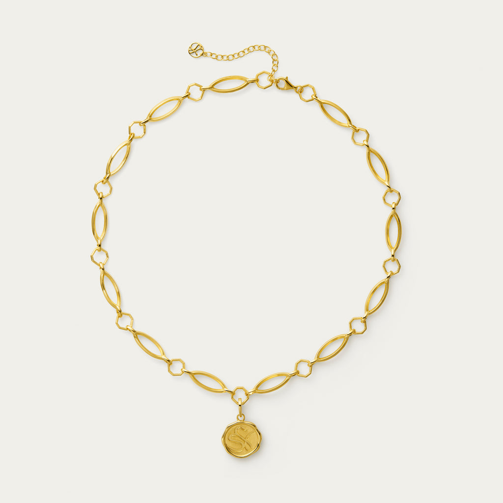 Silfira Pendant + Vine Necklace