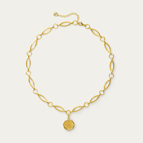 Silfira Pendant + Vine Necklace