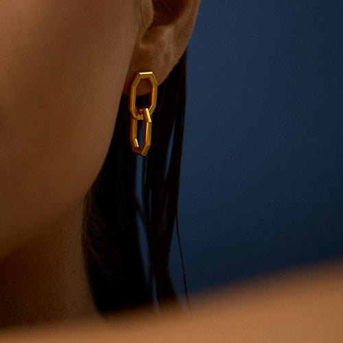 Echo Earrings Gold (PRE-ORDER)