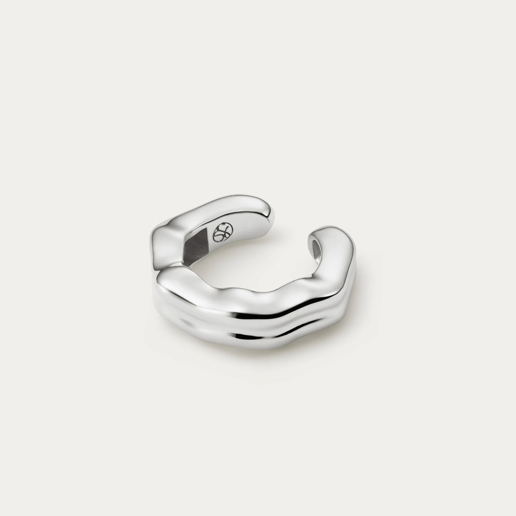 Silver Tide Ear Cuff
