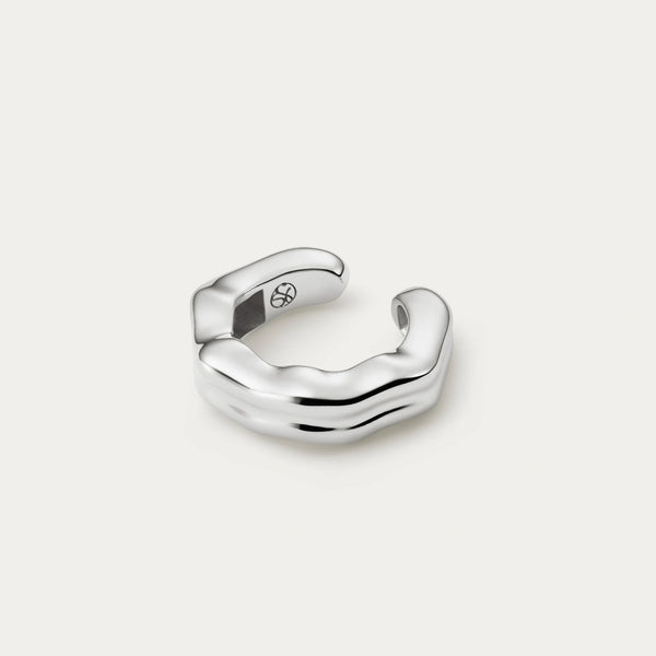 Silver Tide Ear Cuff